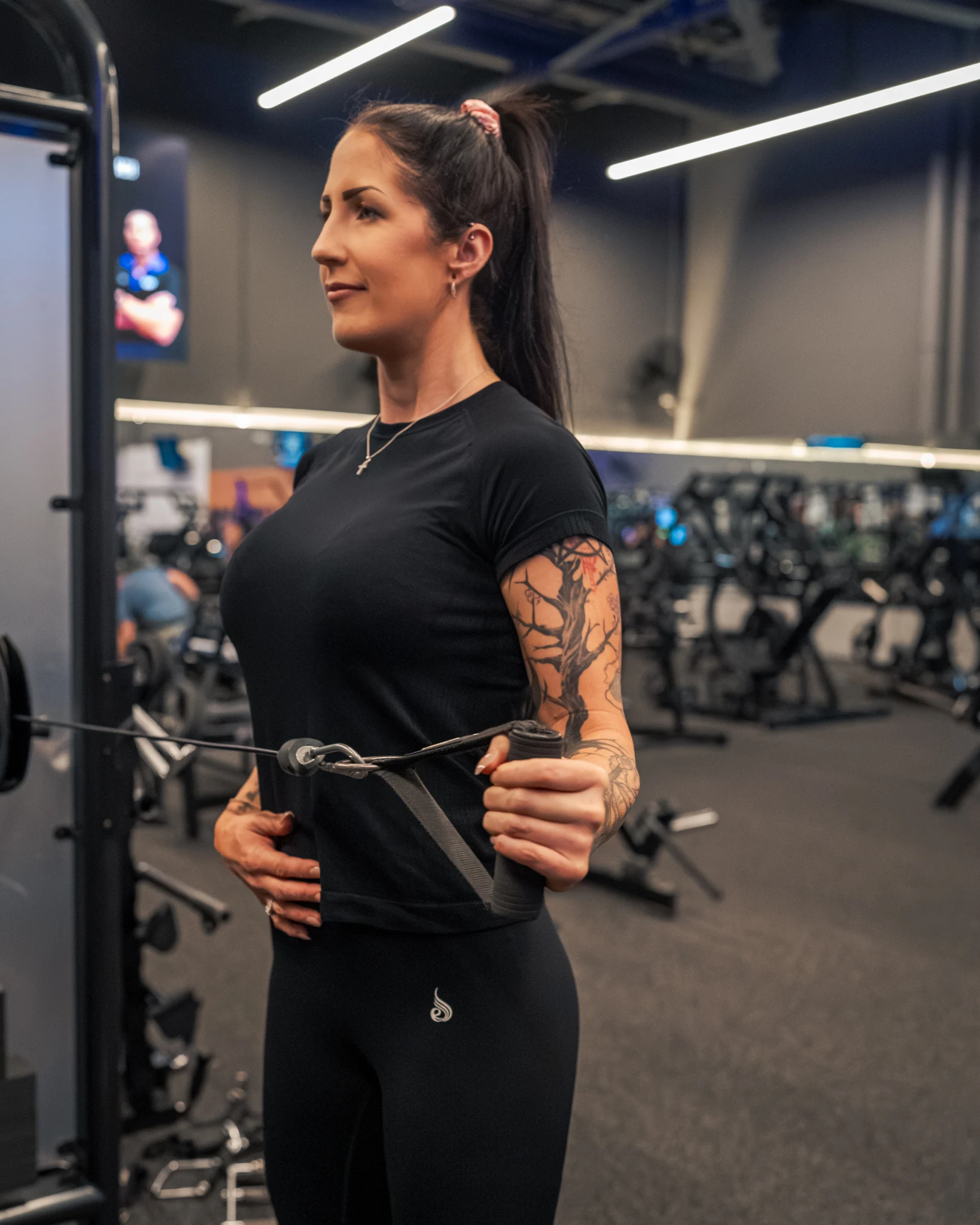 Olympia McLeod training in Brisbane private gym