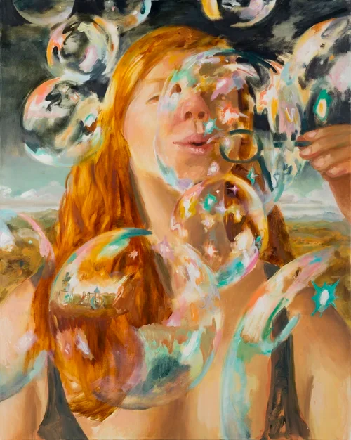Larry Madrigal — Floating bubbles