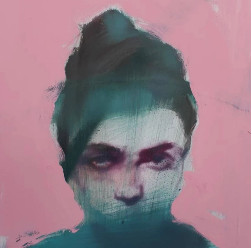 Nikolas Antoniou — Warm ochre brushwork portrait