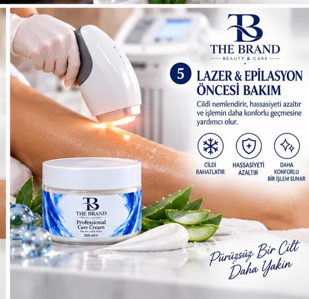 Lazer & Epilasyon Öncesi Bakım — Professional Care Cream işlem öncesi bakım