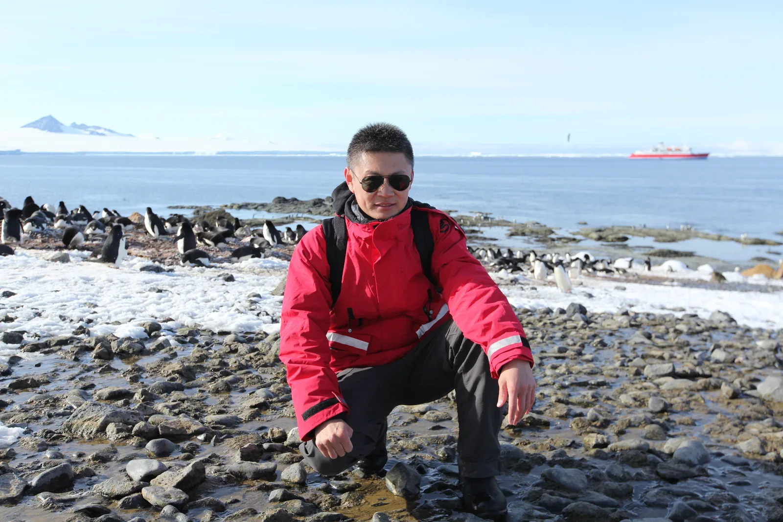 2015年李志强在南极进行实地体验