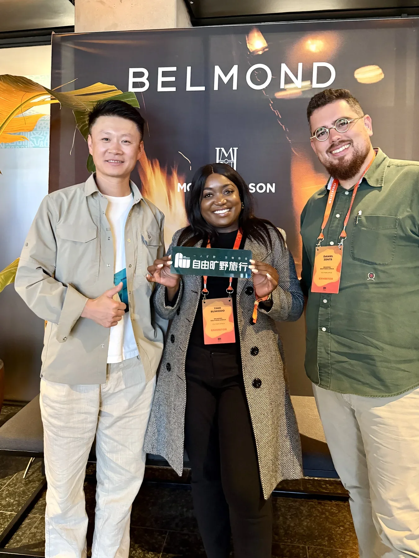 李志强与Belmond代表在WAA 2026现场合影
