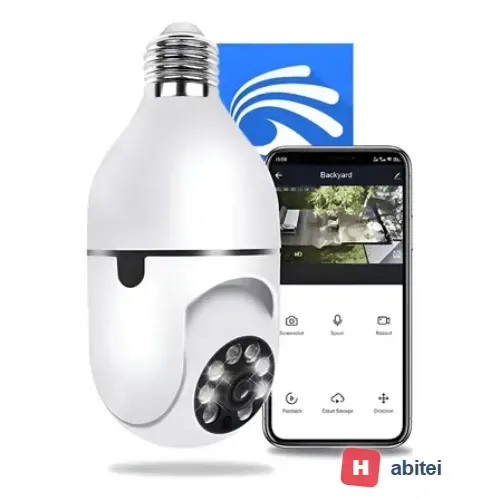Câmera Lâmpada De Segurança Wifi Ip App Yoosee Visão Noturna GotWire Câmera Lâmpada De Segurança Wifi