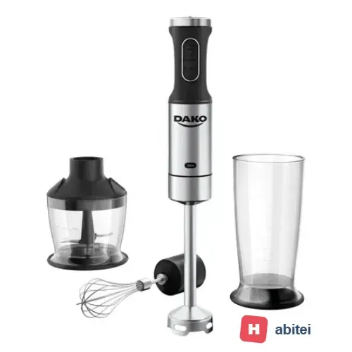 Mixer 3 Em 1 Dako 800w Função Turbo Preto E Inox