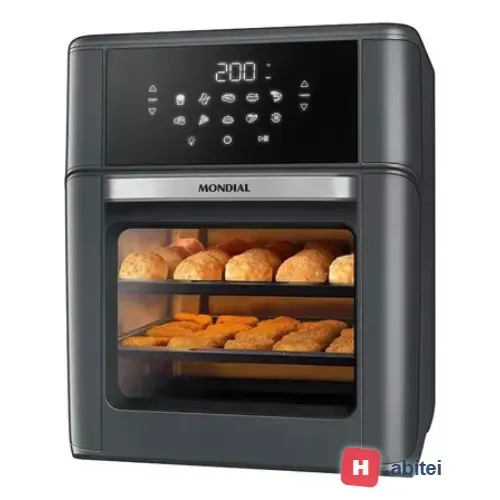 Fritadeira Air Fryer Oven Mondial Afon-12l-fg 12l Digital 20 Cinza