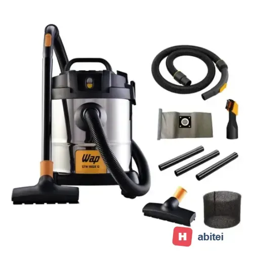 Aspirador de Pó e Água WAP GTW INOX 12 1400W com Bocal de Sopro