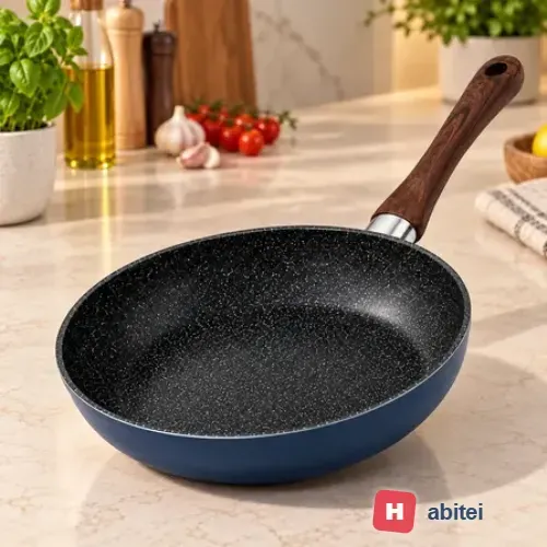 Frigideira Cerâmica Antiaderente Indução 24 Cm Azul