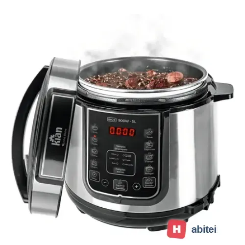 Panela De Pressão Elétrica 5 Litros Kian Inox