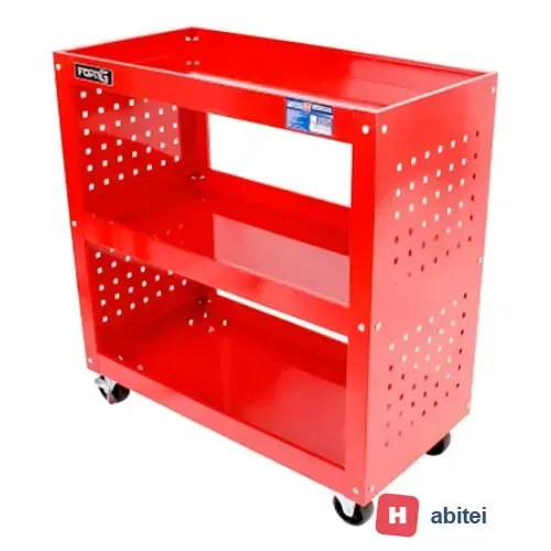 Carrinho fechado para ferramentas 700 x 350 x 755 mm com 3 Pr Fortg FORTG-FG6001S