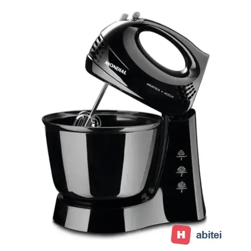 Batedeira Prática Mondial Preto 400W B-44-B