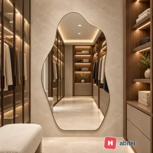 Espelho Rocco Corpo Inteiro Organico 90x40 Pinterest Grande Orgânico - Suporte