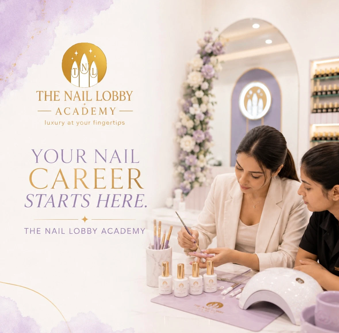 Learn nail art at The Nail Lobby Academy