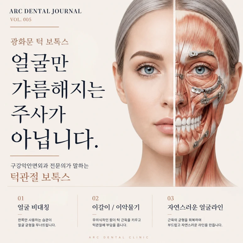 보톡스, 얼굴만 갸름해지는 주사가 아닙니다.|구강악안면외과 전문의가 말하는 턱관절 보톡스