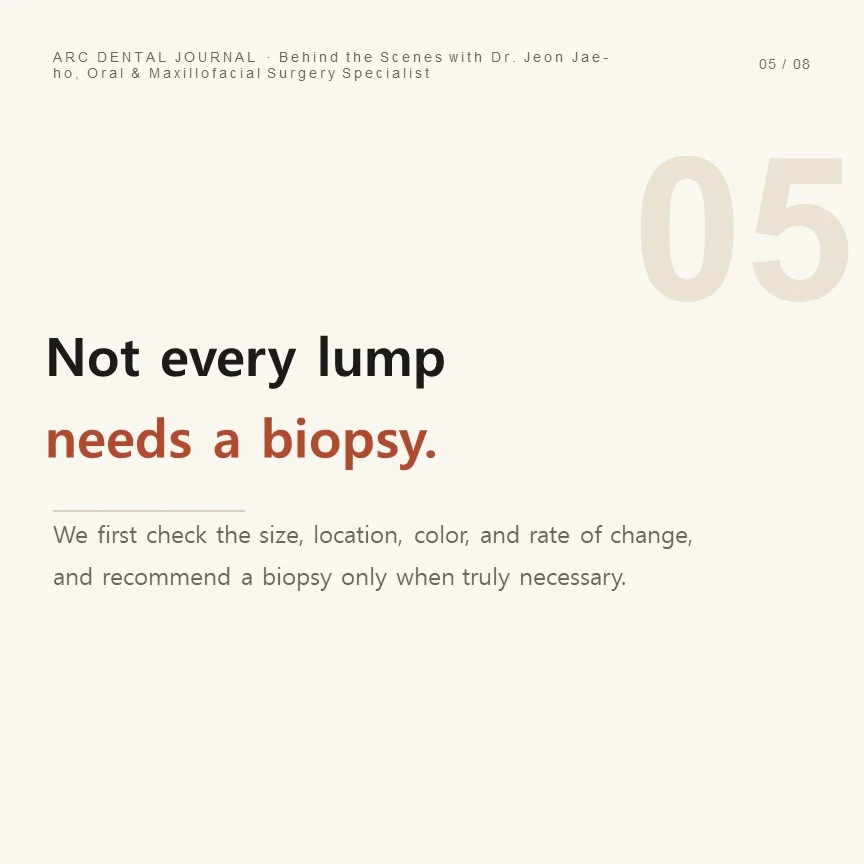 Not every oral bump requires a biopsy