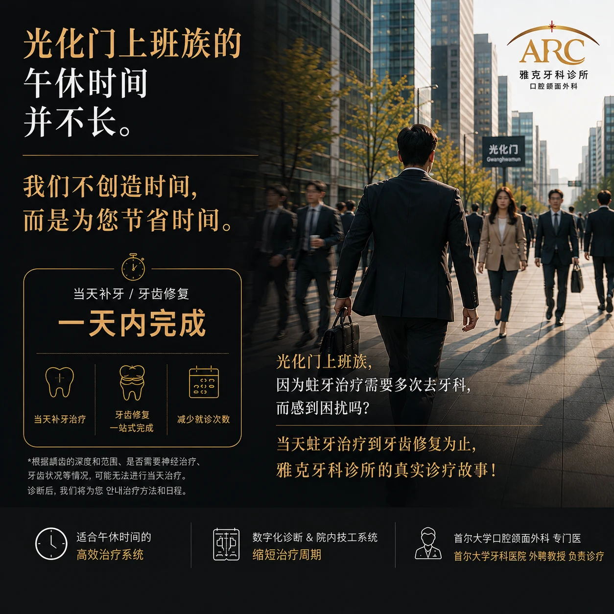 上班族能在午休时间完成蛀牙治疗吗?ARC牙科当天蛀牙治疗到牙齿修复的诊室故事