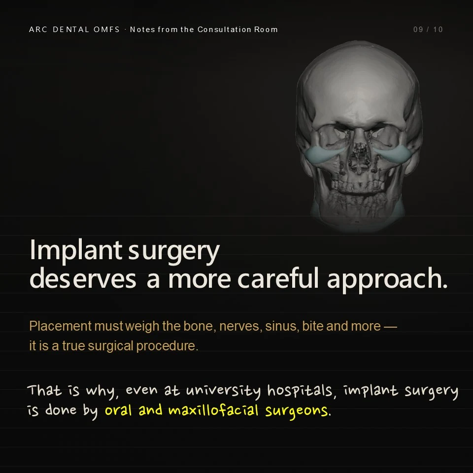 Implant surgery deserves a more careful approach