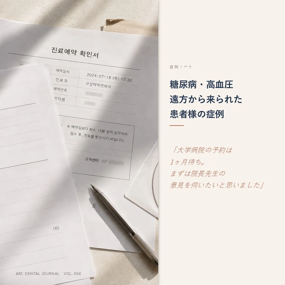 アーク歯科 口腔顎顔面外科 インプラント事前問診票