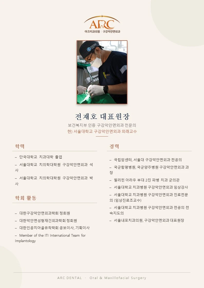 전재호 대표원장 프로필