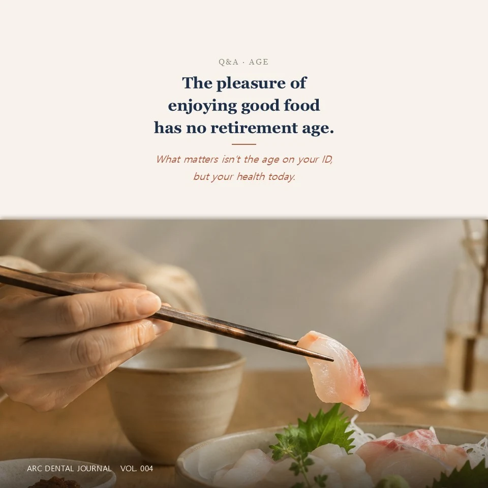 Q&A: Age - The pleasure of enjoying good food has no retirement age