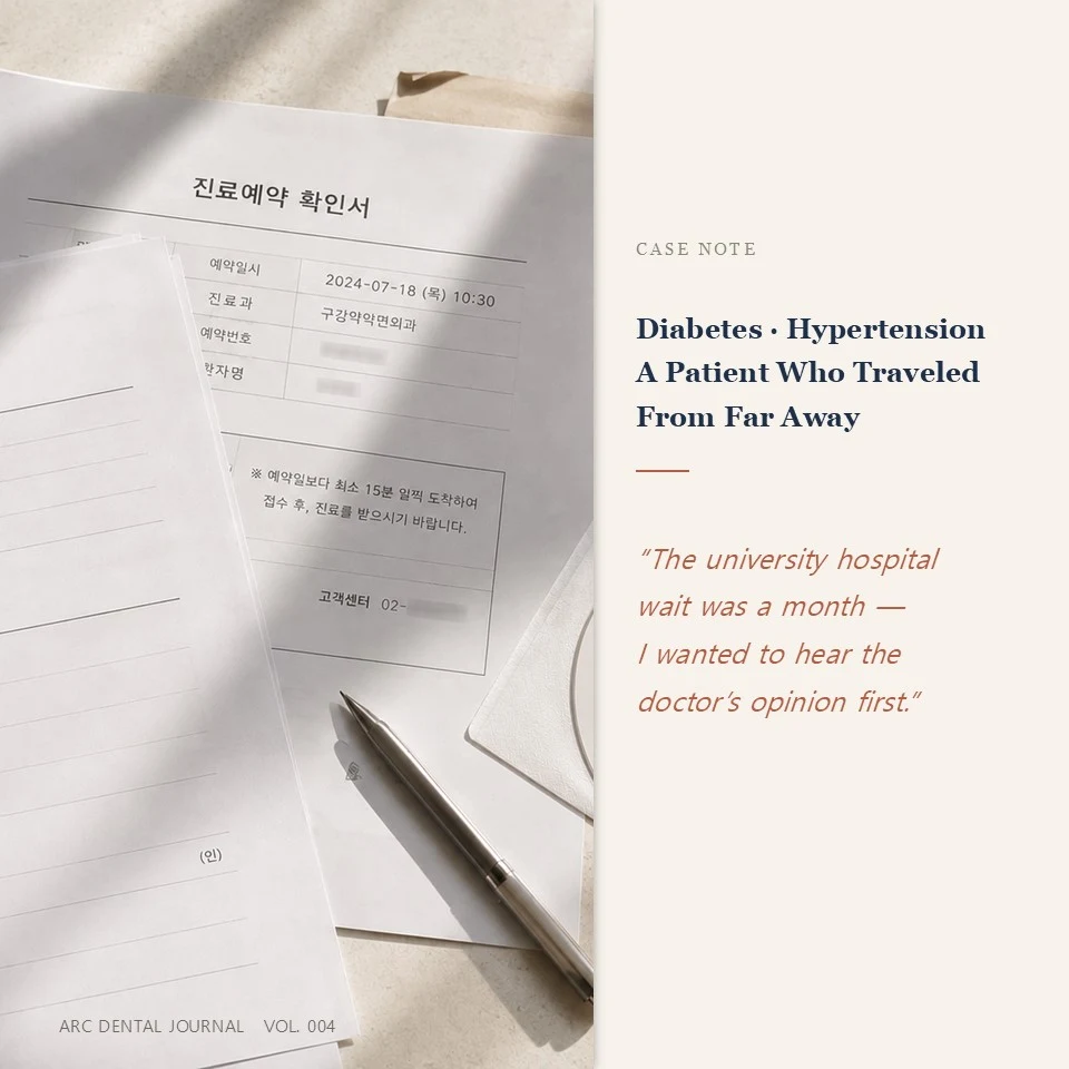 Case Note: Diabetes and Hypertension patient who traveled from far away