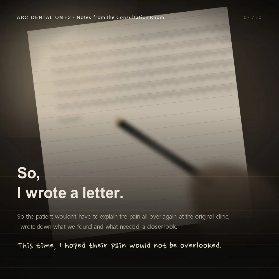 So I wrote a letter