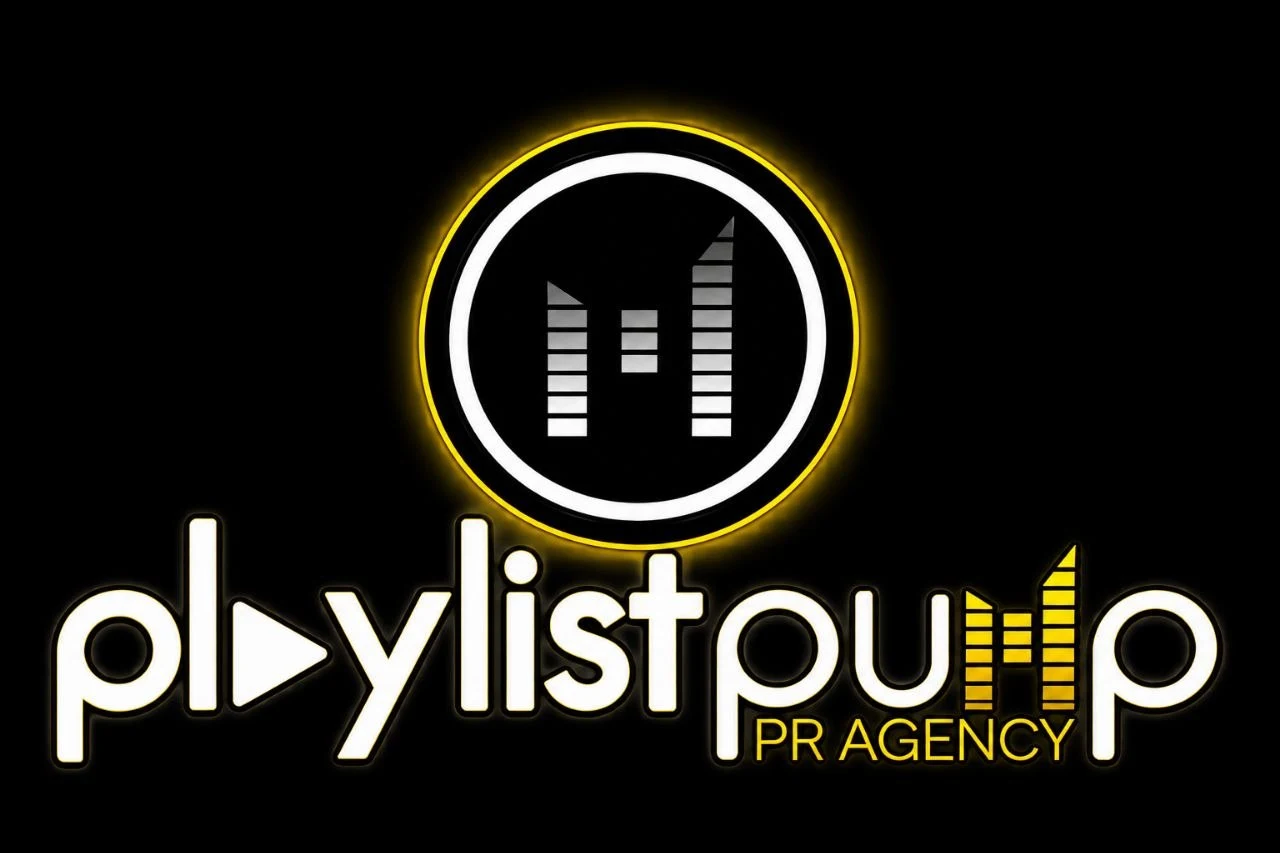 Playlist Pump PR Agency gold logo