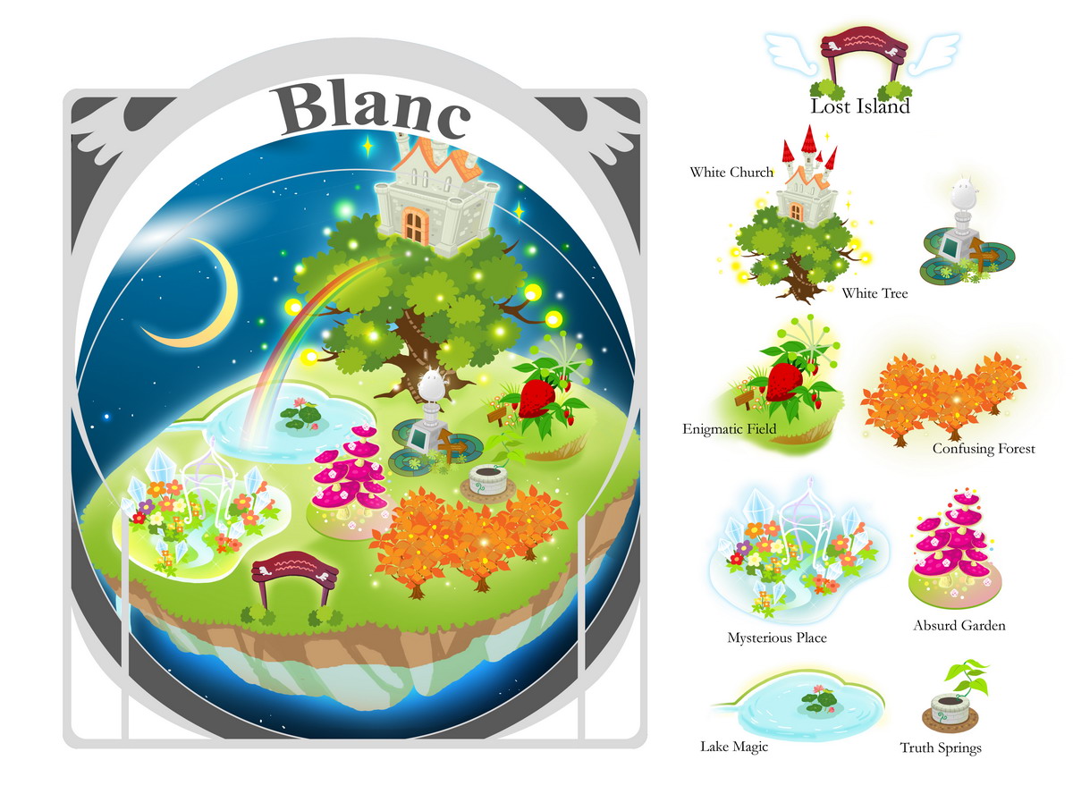 幻夢之島(Blanc)地圖