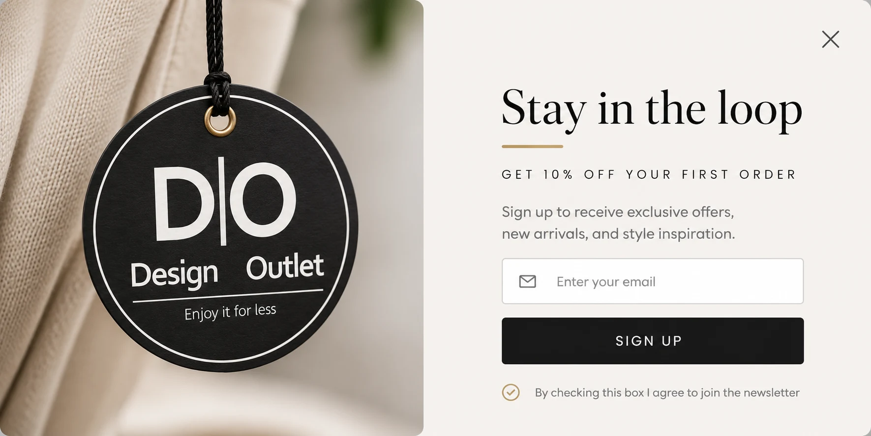 DIOutlets Newsletter Signup