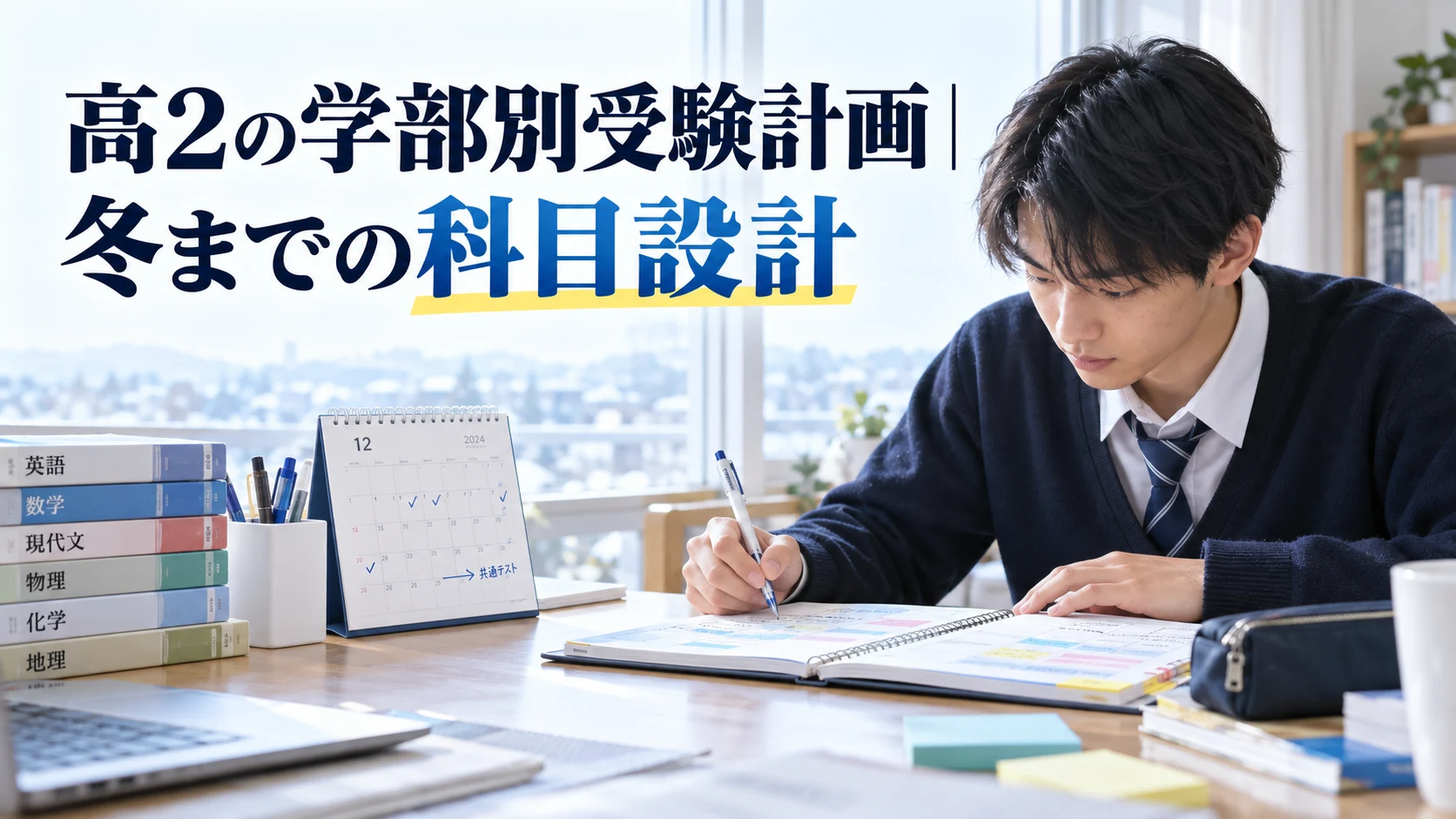 高2の学部別受験計画|冬までの科目設計