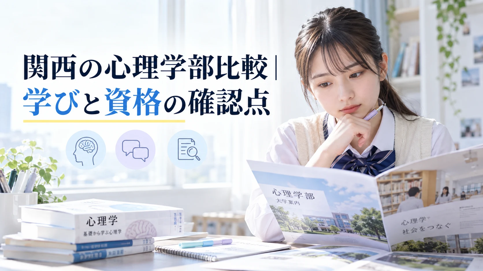 関西の心理学部比較|学びと資格の確認点