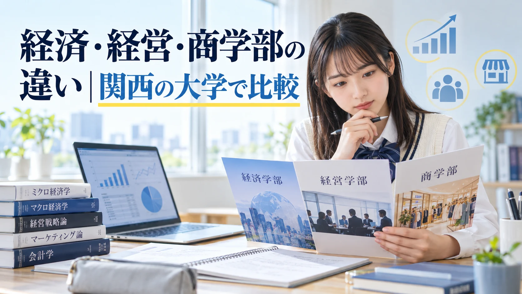 経済・経営・商学部の違い|関西の大学で比較