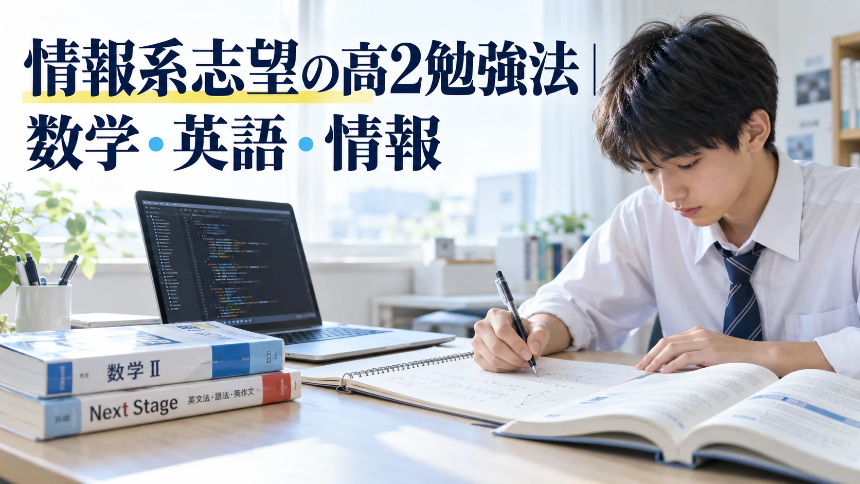情報系志望の高2勉強法|数学・英語・情報