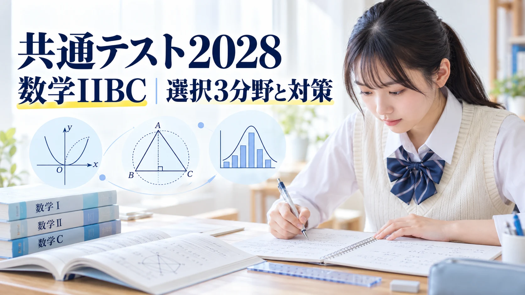 共通テスト2028数学IIBC|選択3分野と対策