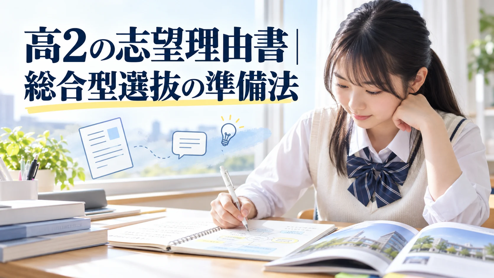 高2の志望理由書|総合型選抜の準備法