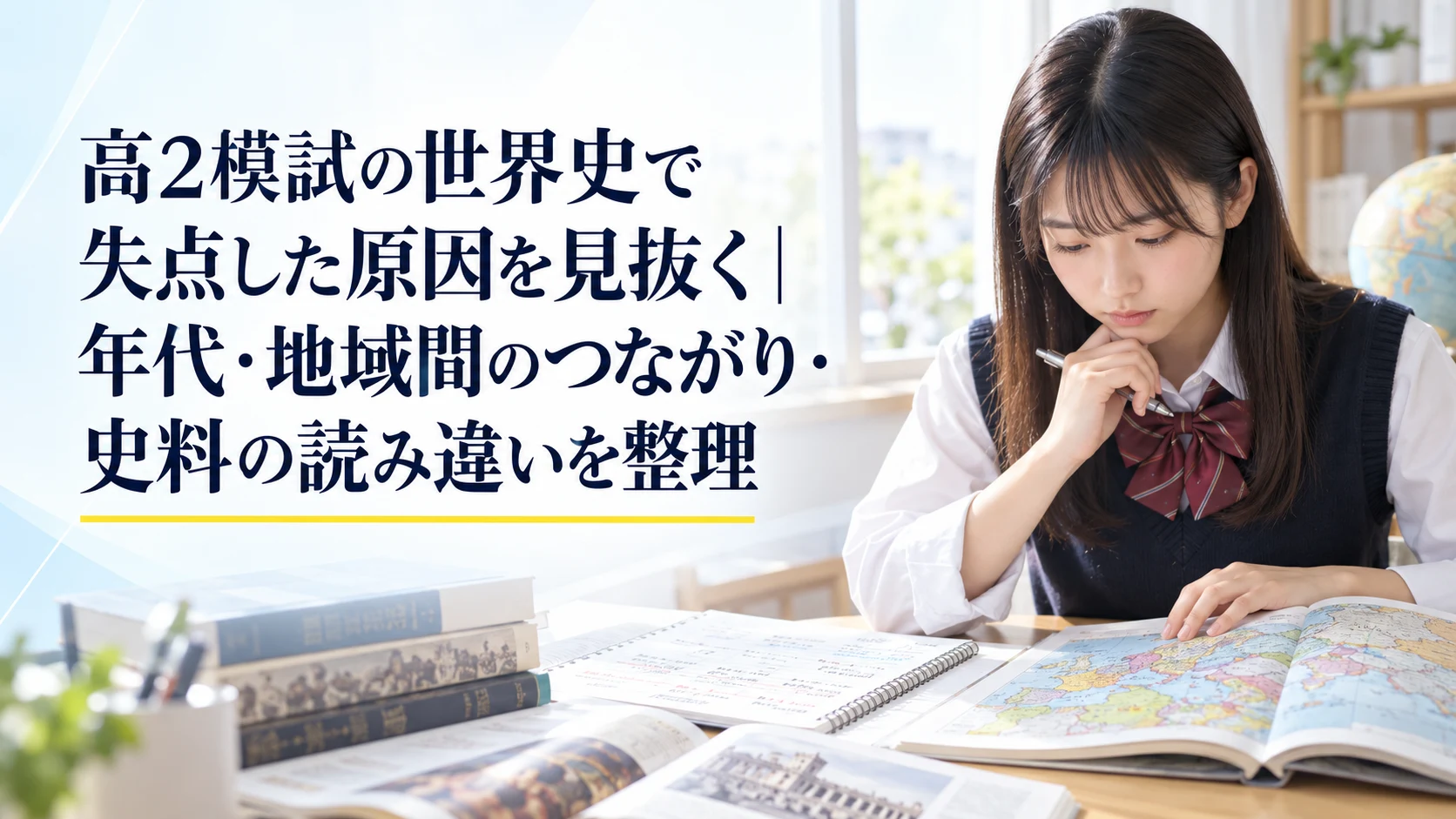 高2模試の世界史で失点した原因を見抜く|年代・地域間のつながり・史料の読み違いを整理