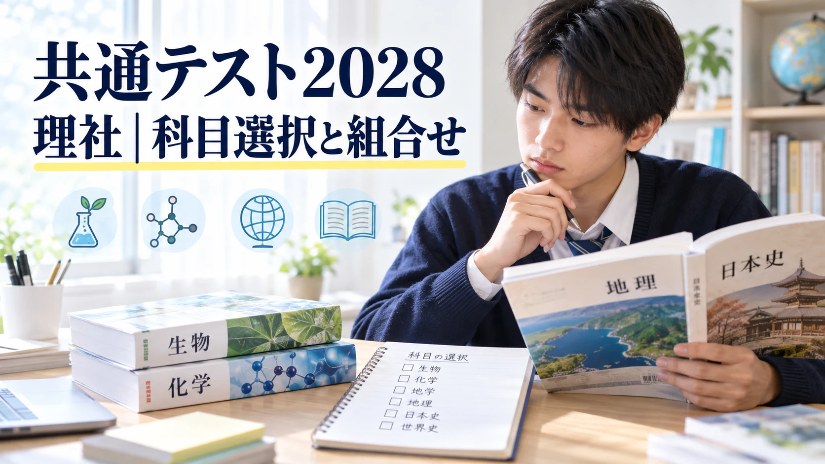 共通テスト2028理社|科目選択と組合せ