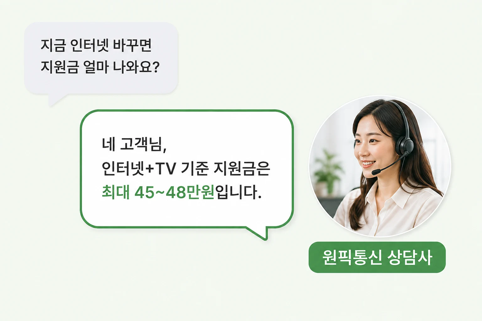 원픽통신 상담사